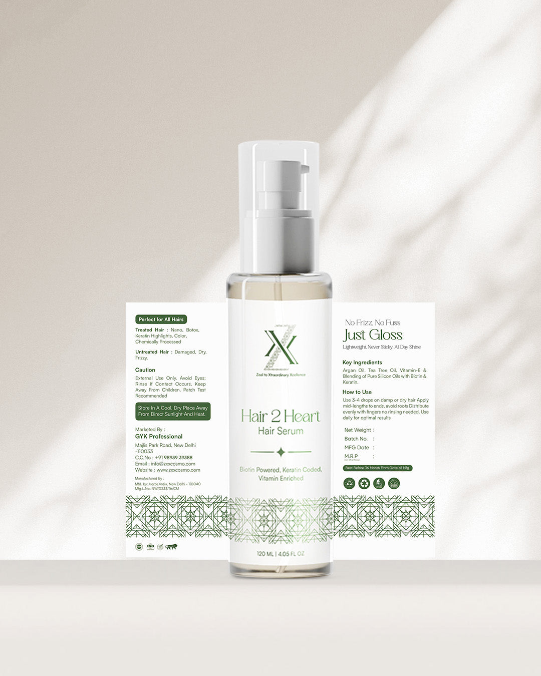 ZXX Hair2Heart Anti Frizz Hair Serum | Unisex