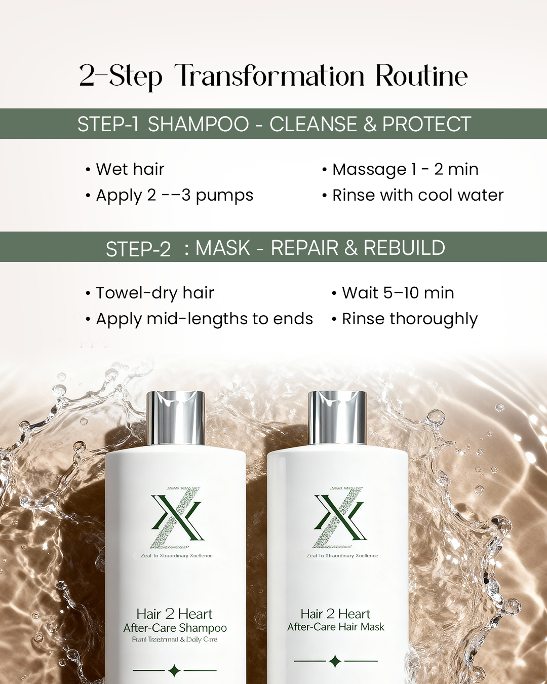 Best Hair Care Combo For Men | Shampoo + Mask | Treated & Untreated Hair