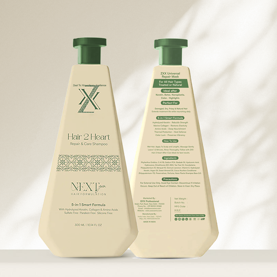 ZXX After Care Shampoo For Women | Keratin | Botox | Nanoplastia | Color | Dry & Damaged