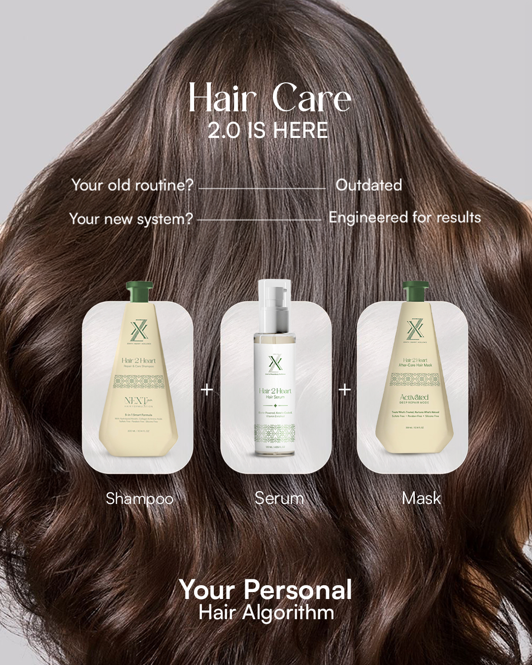 Best Hair Care Combo For Women | ZXX Hair2Heart Shampoo + Mask + Serum