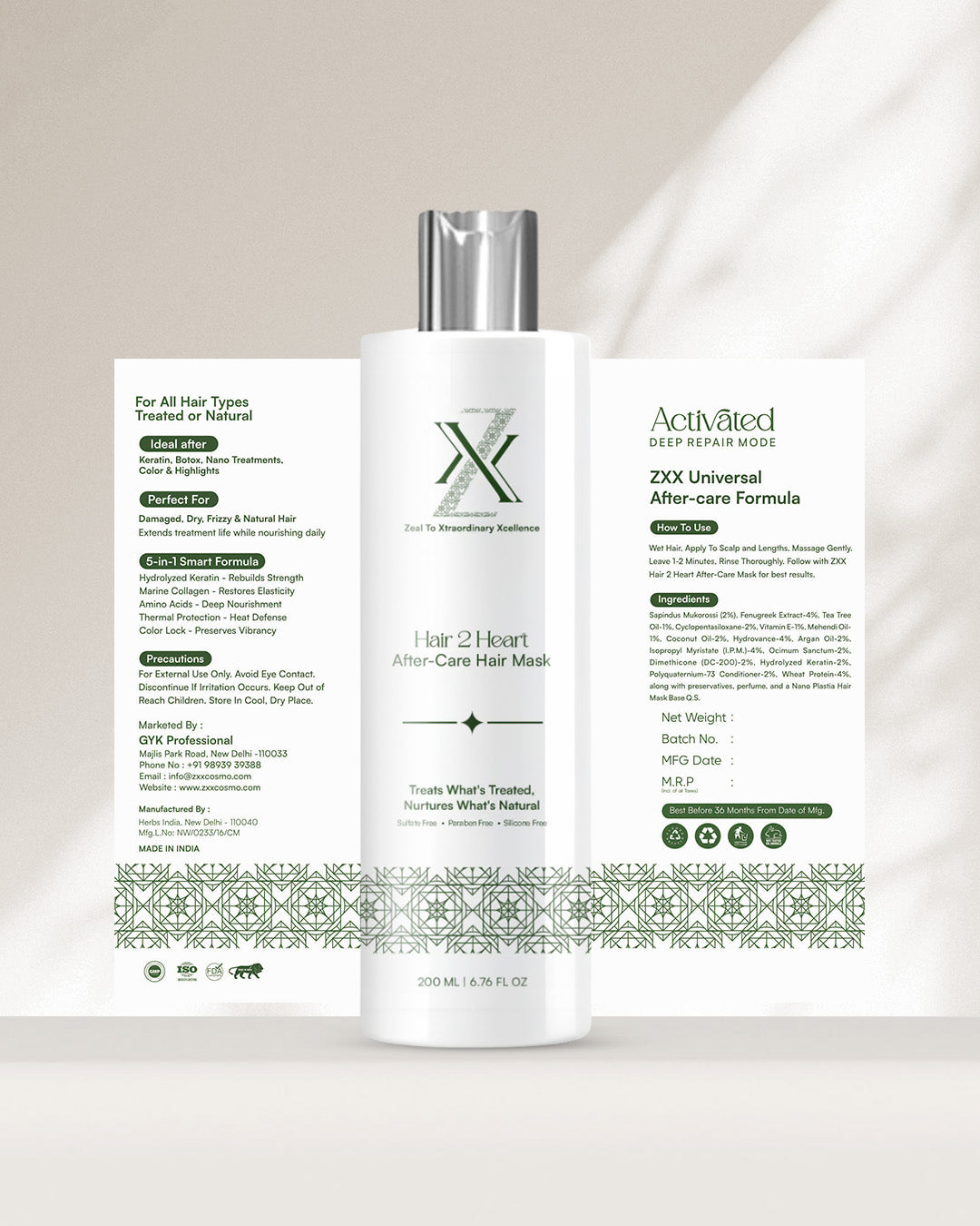 ZXX After Care Hair Mask For Men | Both Treated & Natural – zxxcosmo