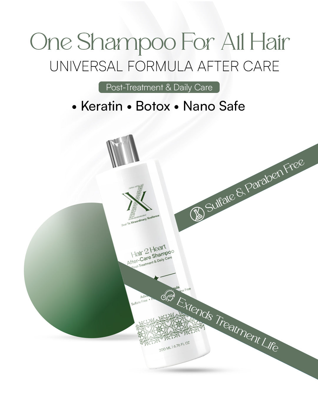 ZXX After Care Shampoo For Men | Both Treated & Natural Hair