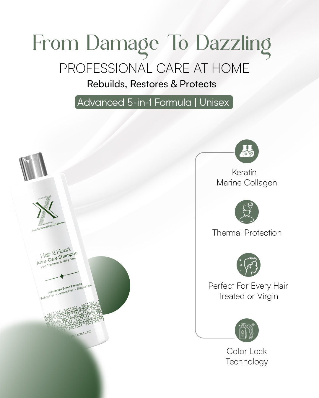 ZXX After Care Shampoo For Men | Both Treated & Natural Hair