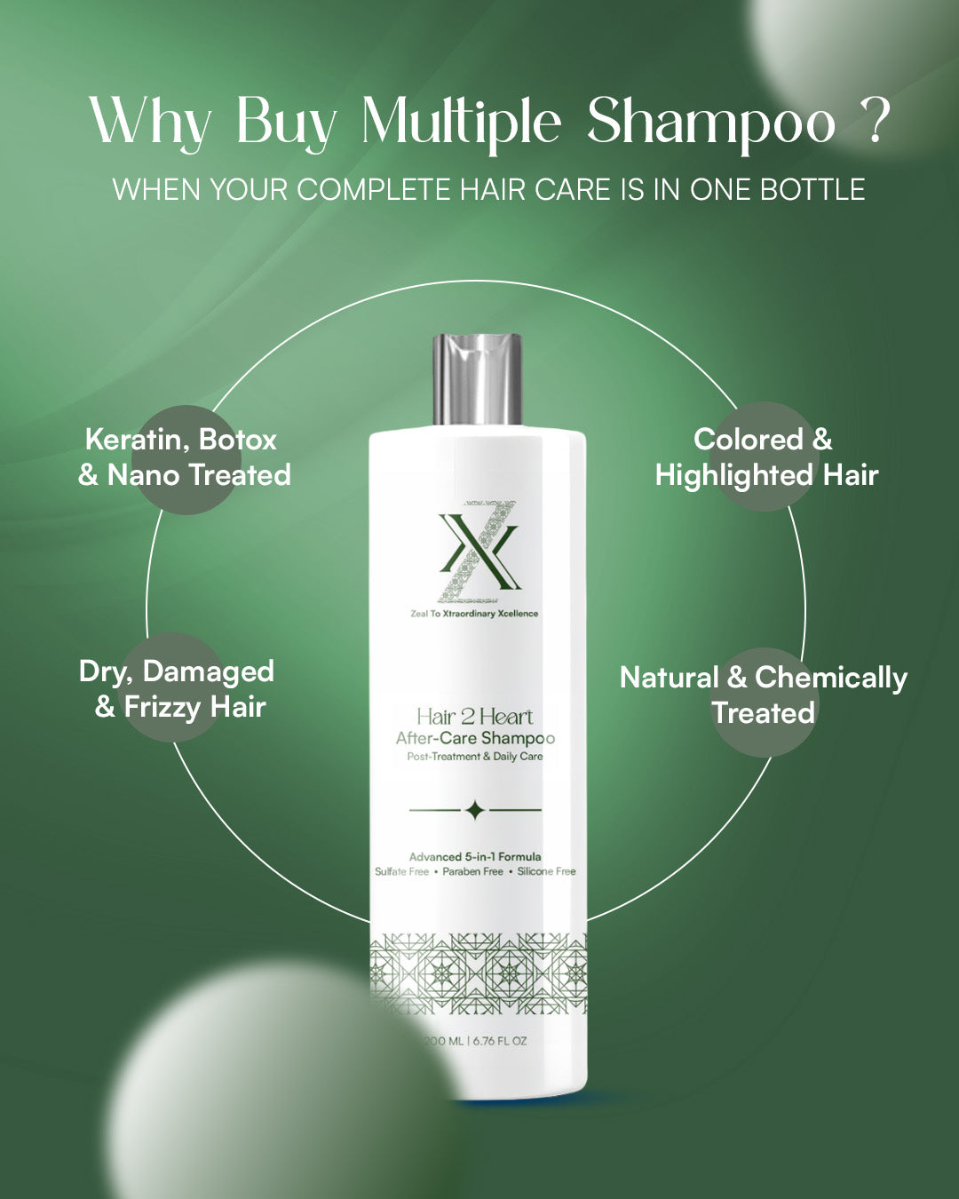 ZXX After Care Shampoo For Men | Both Treated & Natural Hair