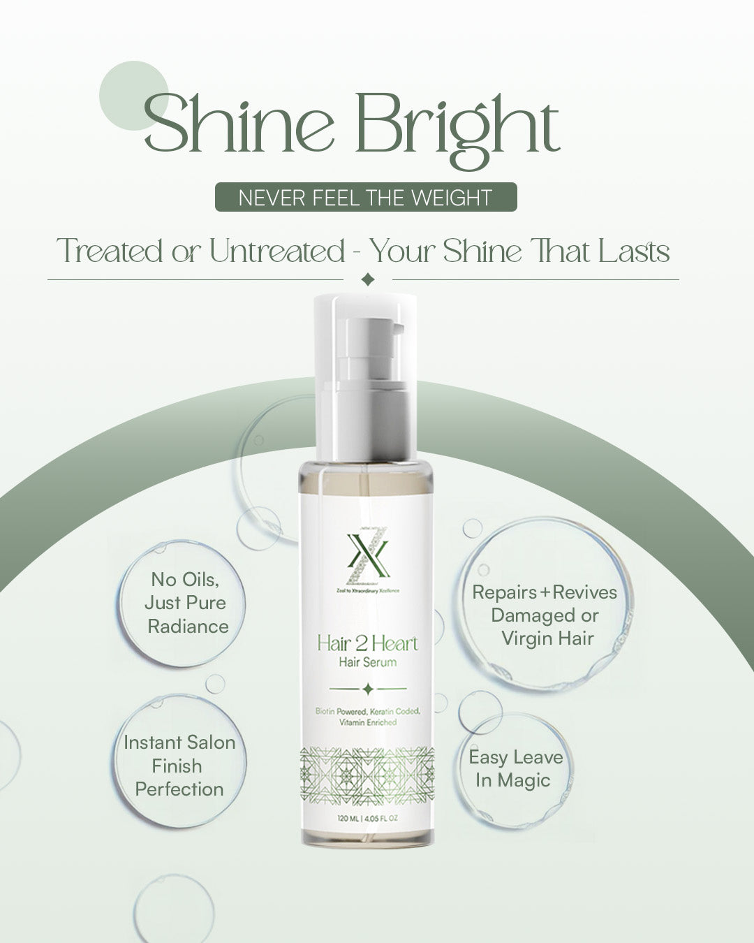 ZXX Hair2Heart Anti Frizz Hair Serum | Unisex