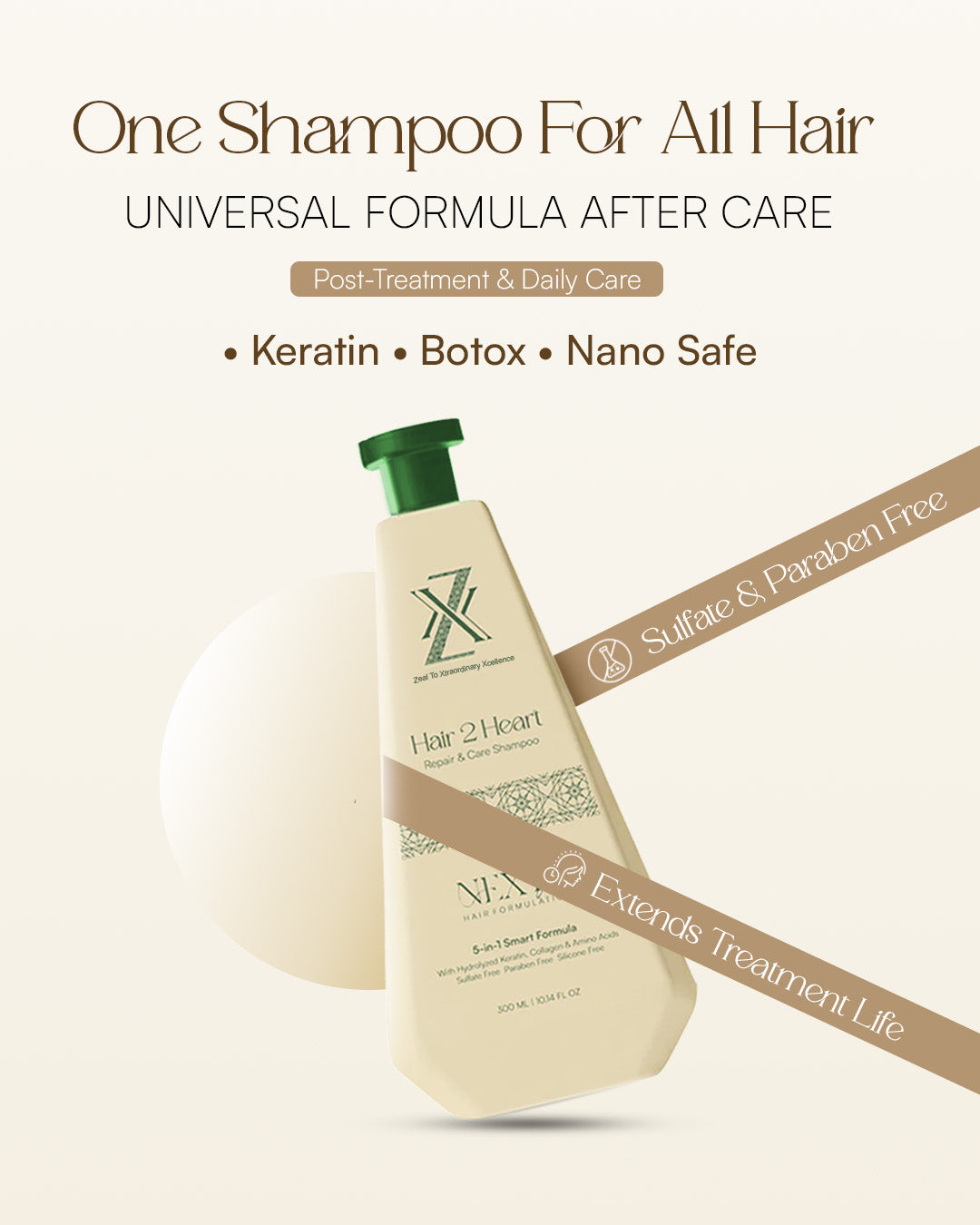 ZXX After Care Shampoo For Women | Both Treated & Natural Hair