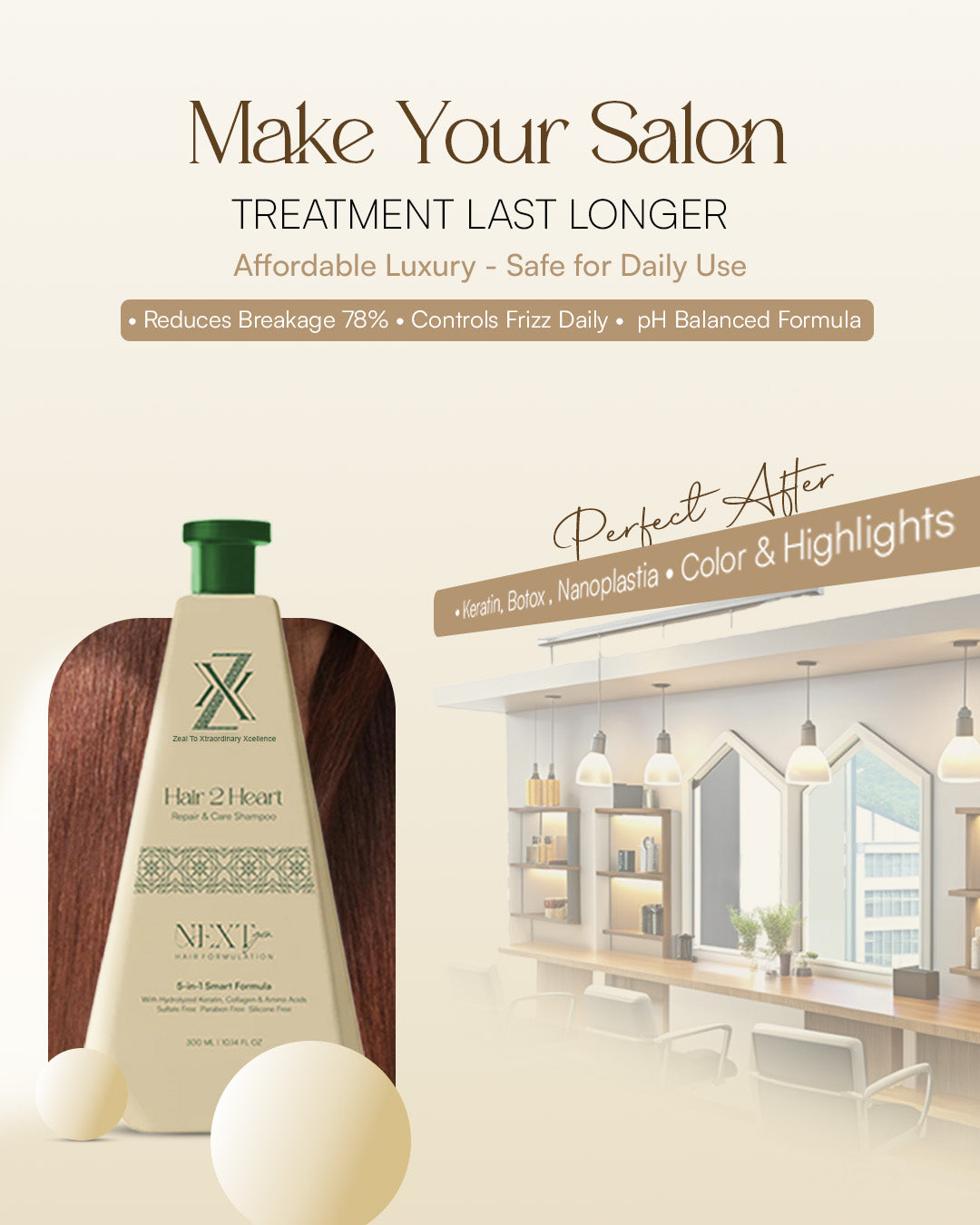 ZXX After Care Shampoo For Women | Both Treated & Natural Hair