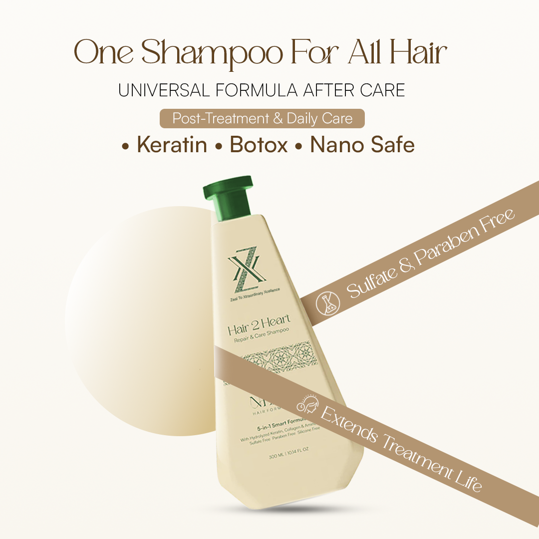 ZXX After Care Shampoo For Women | Keratin | Botox | Nanoplastia | Color | Dry & Damaged