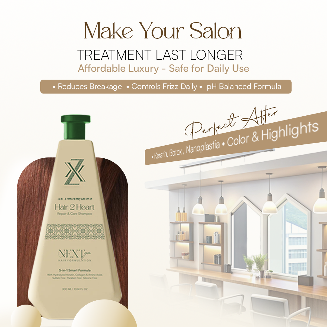 ZXX After Care Shampoo For Women | Keratin | Botox | Nanoplastia | Color | Dry & Damaged