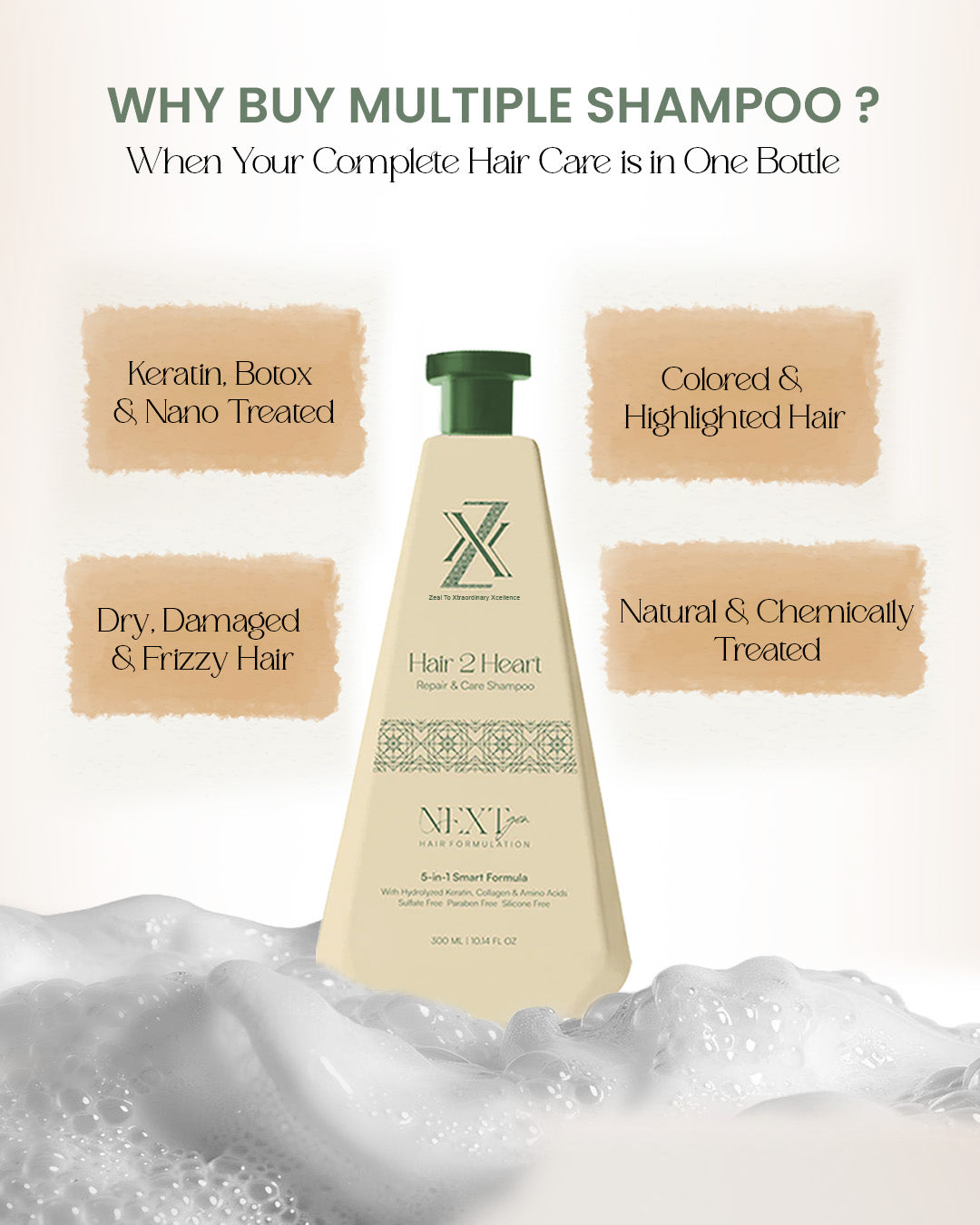ZXX After Care Shampoo For Women | Both Treated & Natural Hair