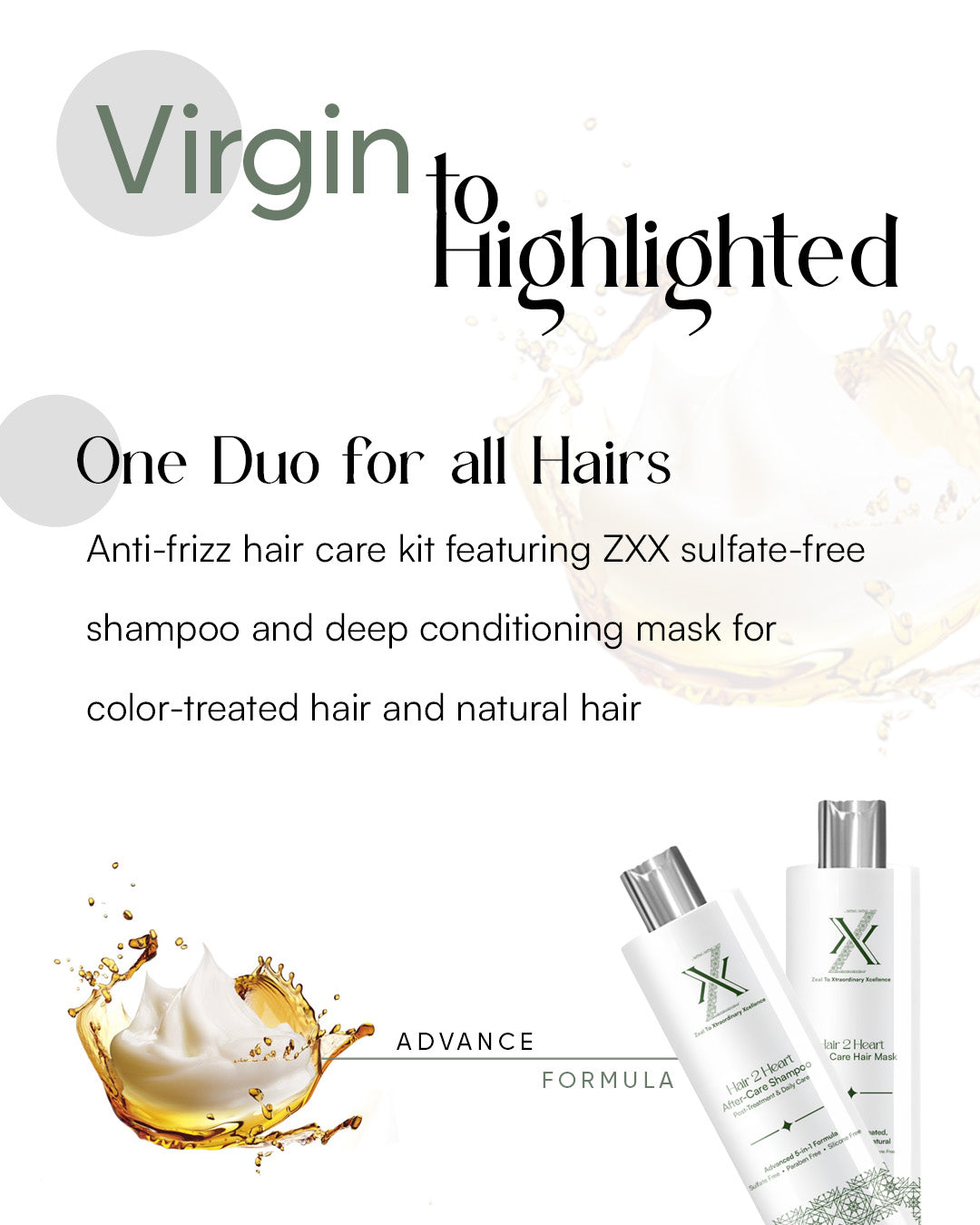 Best Hair Care Combo For Men | ZXX Shampoo + Mask for Treated