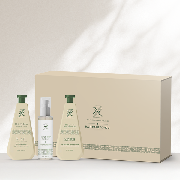 ZXX Hair2Heart Shampoo Mask Serum Combo | Professional Haircare Kit for Women